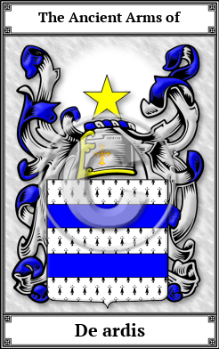 De ardis Family Crest Download (JPG)  Book Plated - 150 DPI